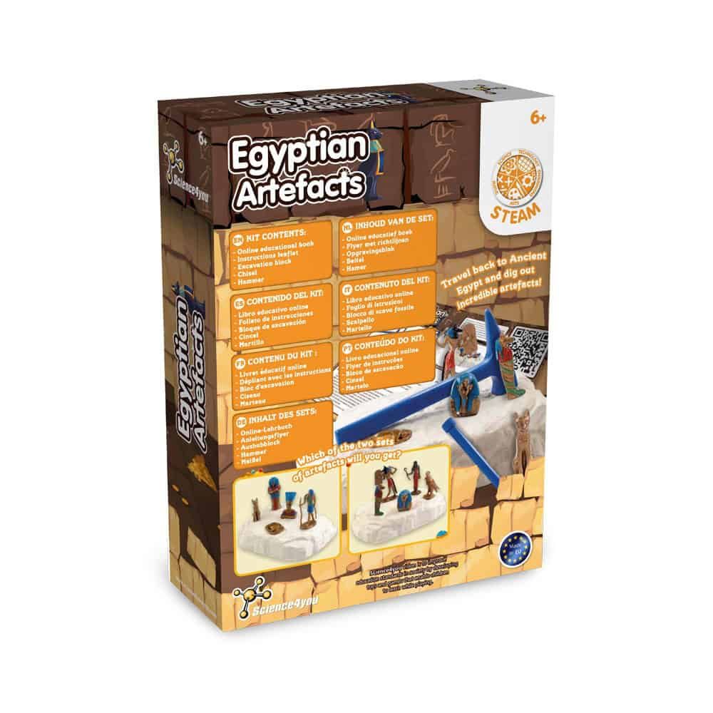 Ancient Egypt Excavation Kit V. Pedagogiskt spel levereras med en 190T vikbar presentpåse