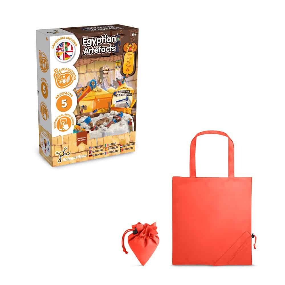 Ancient Egypt Excavation Kit V. Pedagogiskt spel levereras med en 190T vikbar presentpåse