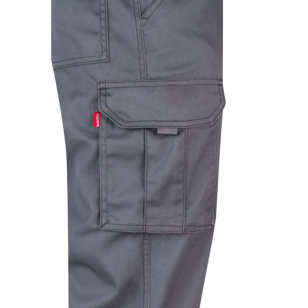 VL LUGH. Stretchbyxor med flera fickor (240g/m²) i bomull (46%), EME (38%) och polyester (16%)