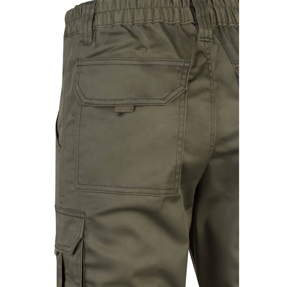 VL LUGH. Stretchbyxor med flera fickor (240g/m²) i bomull (46%), EME (38%) och polyester (16%)
