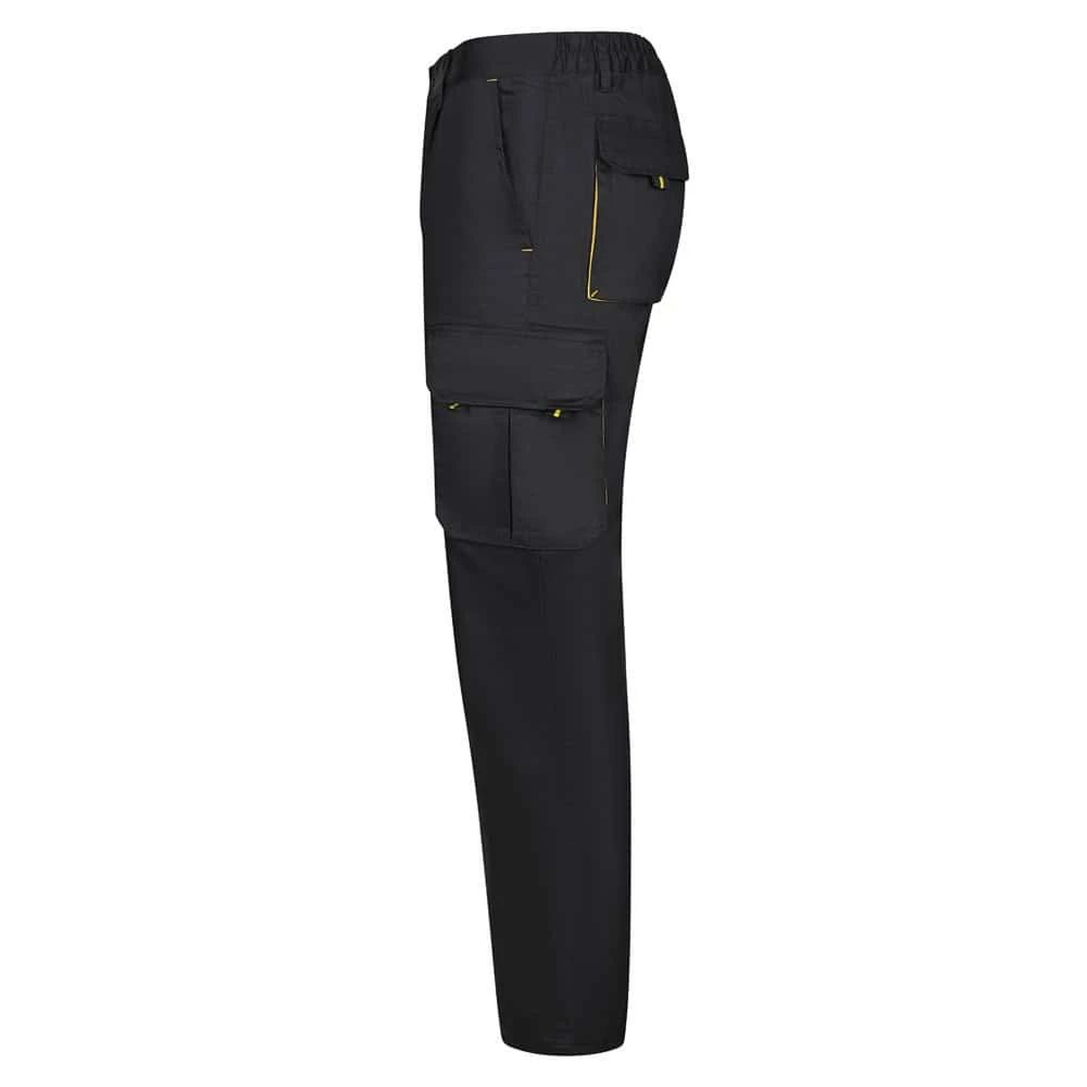 VL HYPNOS. Tvåfärgade byxor i twill med flera fickor (200g/m²), i bomull (35%) och polyester (65%)