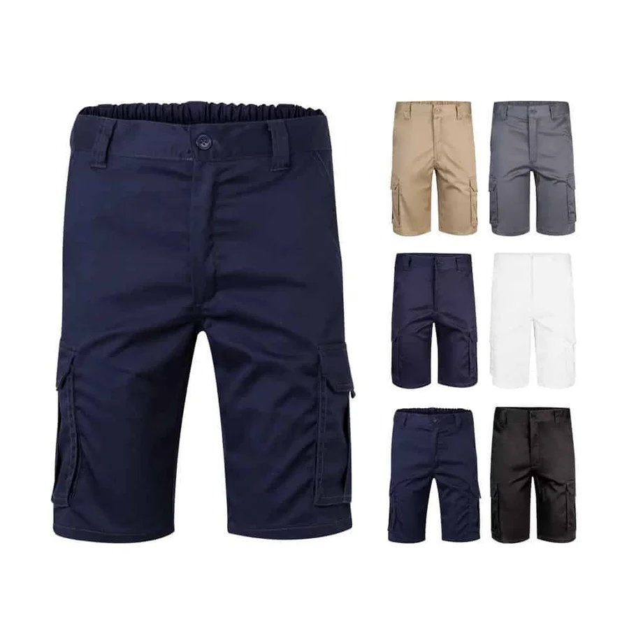 VL HEBE. Bermudashorts med flera fickor (240g/m²), i bomull (46%), EME (38%) och polyester (16%)