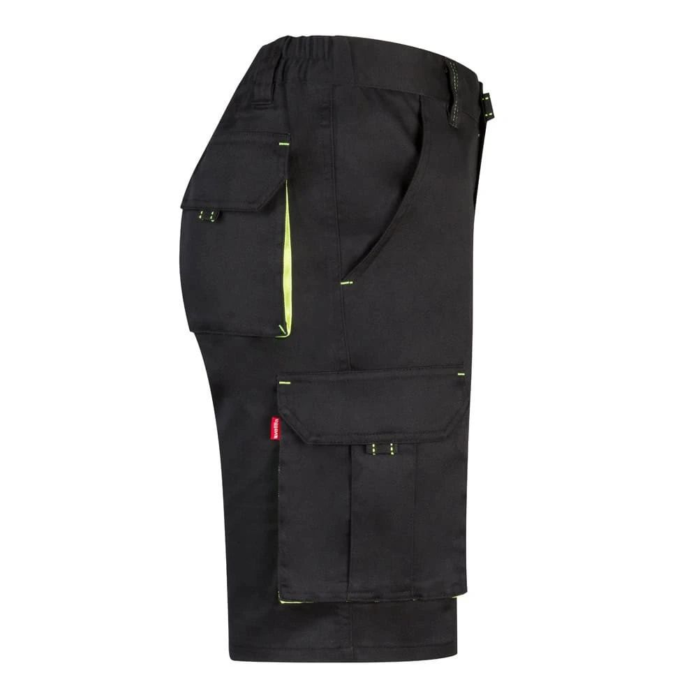 VL HEMERA. Tvåfärgade bermudashorts med flera fickor i stretch (240g/m²), i bomull (46%), EME (38%) och polyester (16%)
