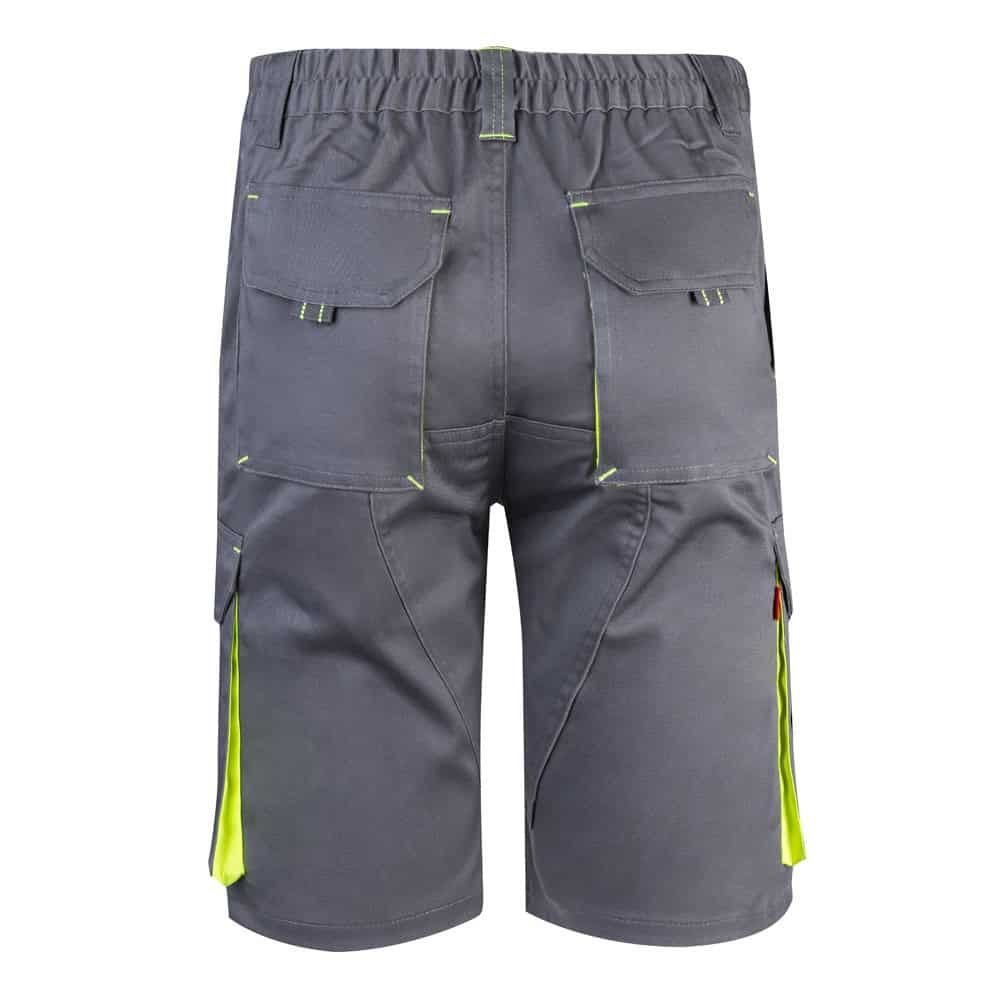 VL HEMERA. Tvåfärgade bermudashorts med flera fickor i stretch (240g/m²), i bomull (46%), EME (38%) och polyester (16%)