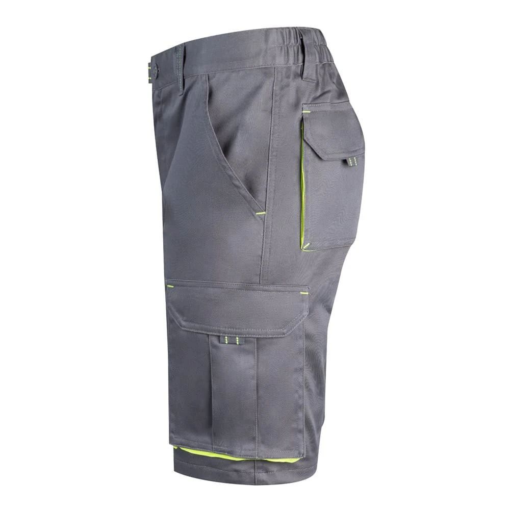 VL HEMERA. Tvåfärgade bermudashorts med flera fickor i stretch (240g/m²), i bomull (46%), EME (38%) och polyester (16%)