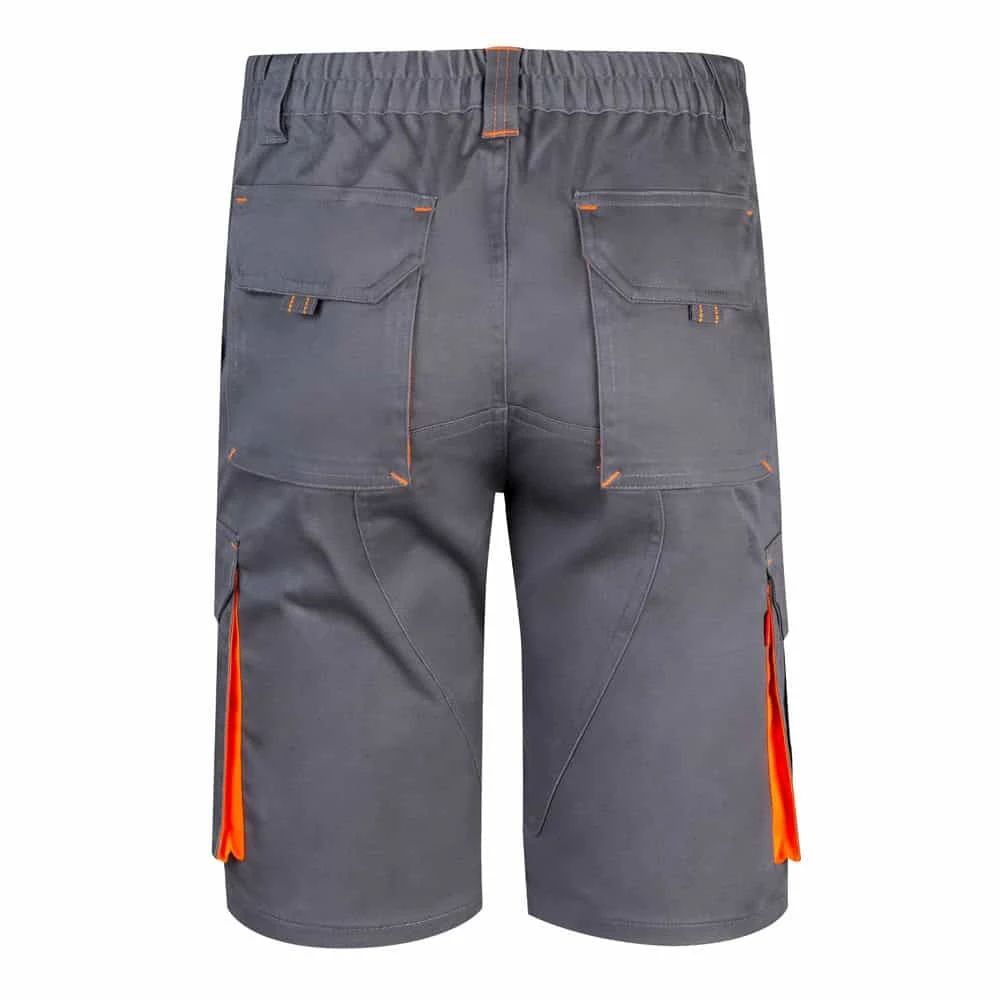 VL HEMERA. Tvåfärgade bermudashorts med flera fickor i stretch (240g/m²), i bomull (46%), EME (38%) och polyester (16%)