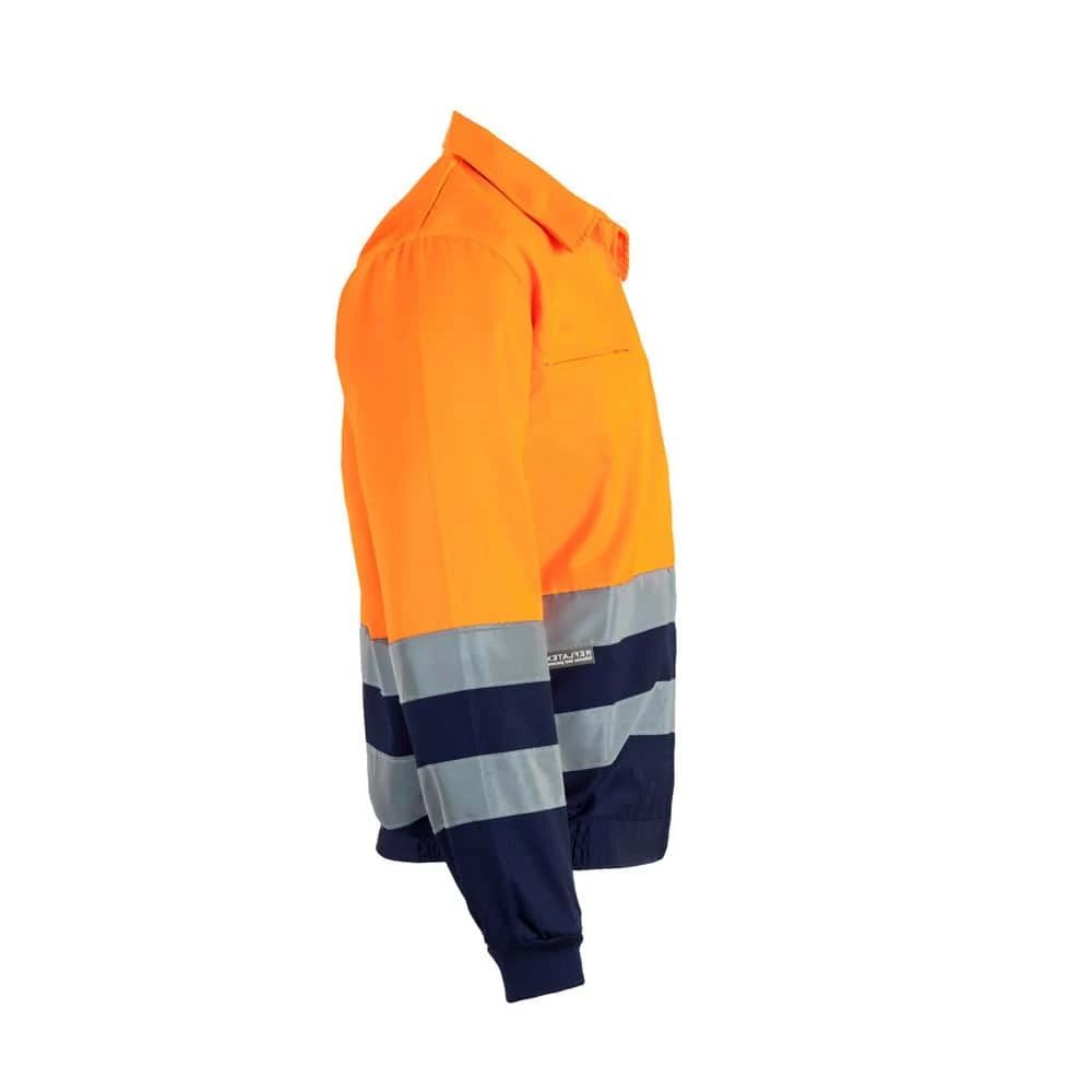 VL NEPTUNE LARGE. Tvåfärgad twilljacka (210g/m²) i polyester (80%) och bomull (20%)