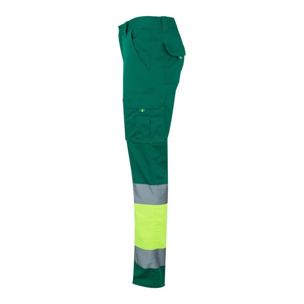 VL ZEUS LARGE. Tvåfärgade stretchbyxor med flera fickor (240g/m²), i bomull (46%), EME (38%) och polyester (16%)