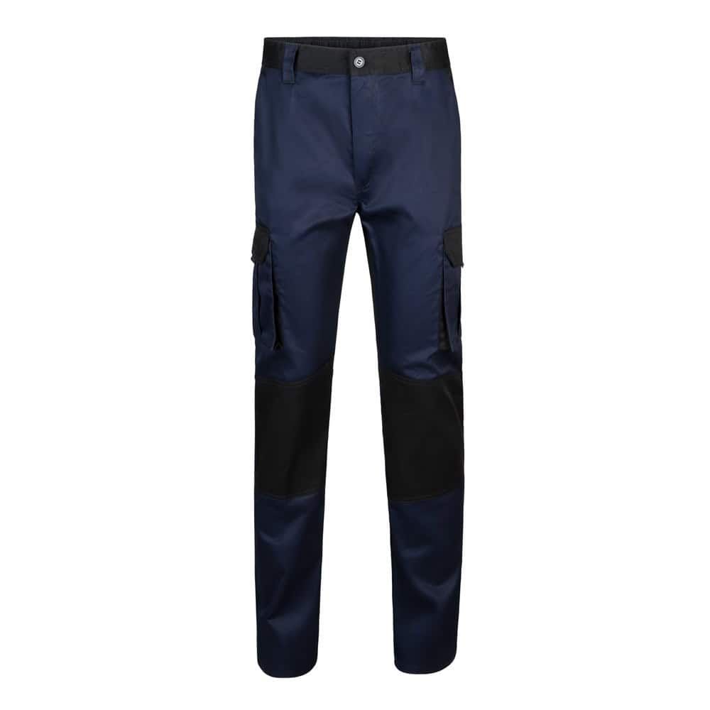 VL NJORD. Tvåfärgade byxor i twill med flera fickor (240 g/m²), i bomull (35 %) och polyester (65 %)