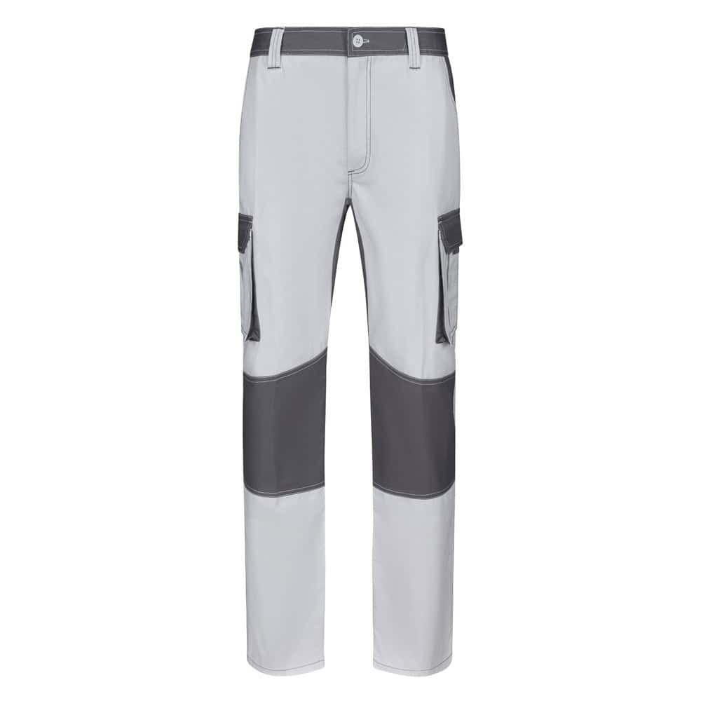 VL NJORD. Tvåfärgade byxor i twill med flera fickor (240 g/m²), i bomull (35 %) och polyester (65 %)