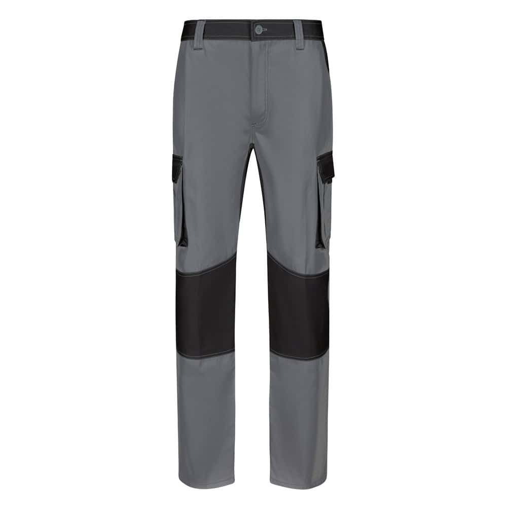 VL NJORD. Tvåfärgade byxor i twill med flera fickor (240 g/m²), i bomull (35 %) och polyester (65 %)