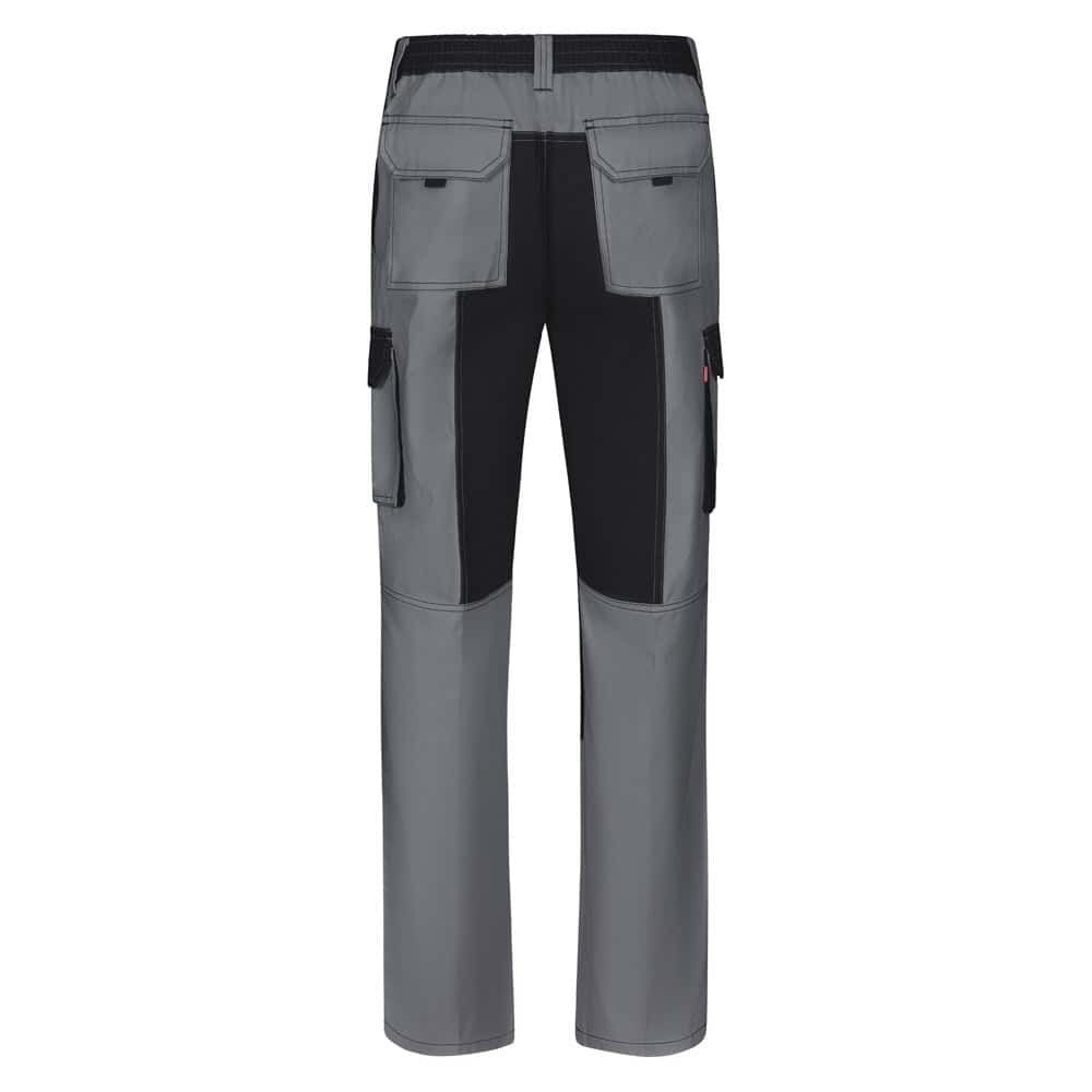 VL NJORD. Tvåfärgade byxor i twill med flera fickor (240 g/m²), i bomull (35 %) och polyester (65 %)