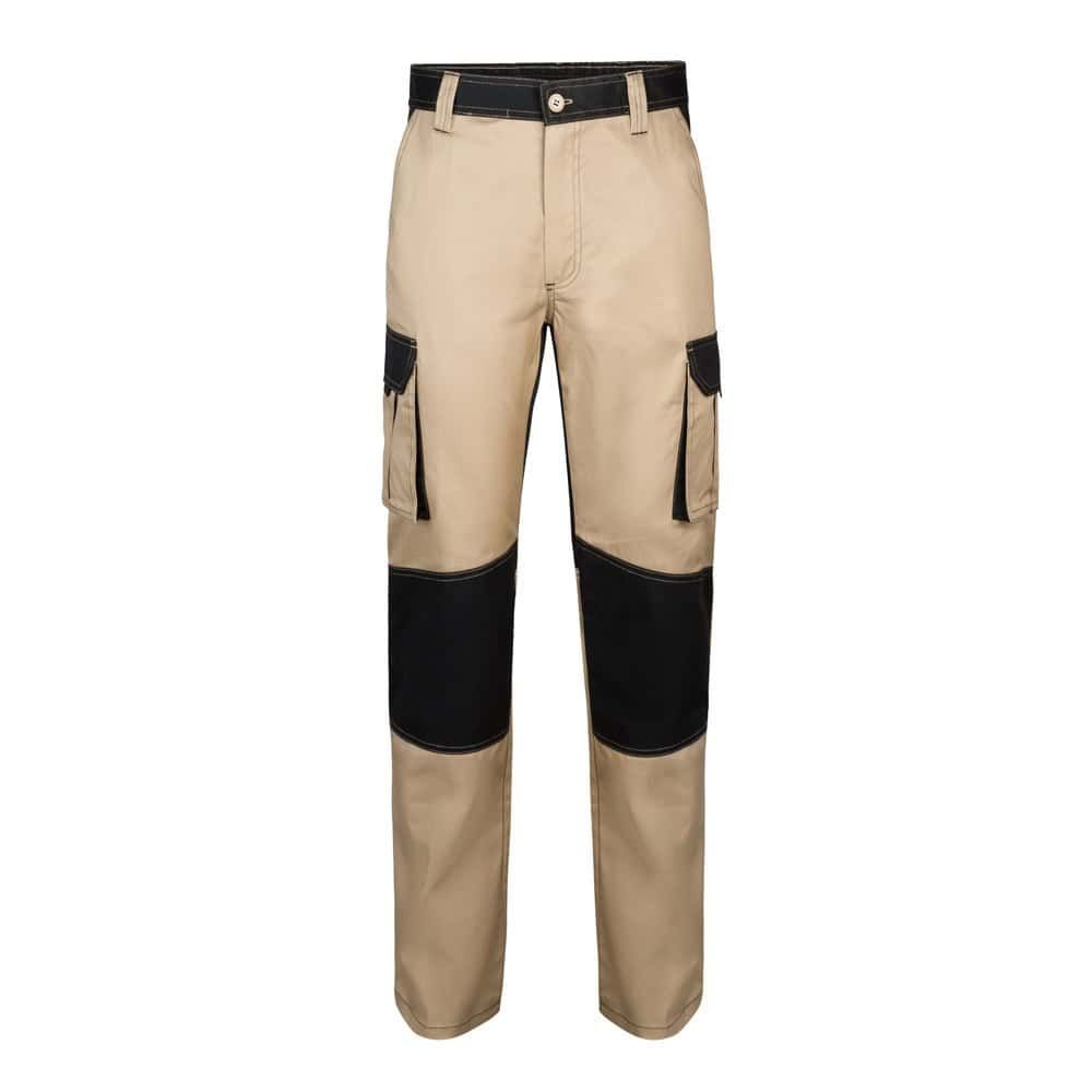 VL NJORD. Tvåfärgade byxor i twill med flera fickor (240 g/m²), i bomull (35 %) och polyester (65 %)