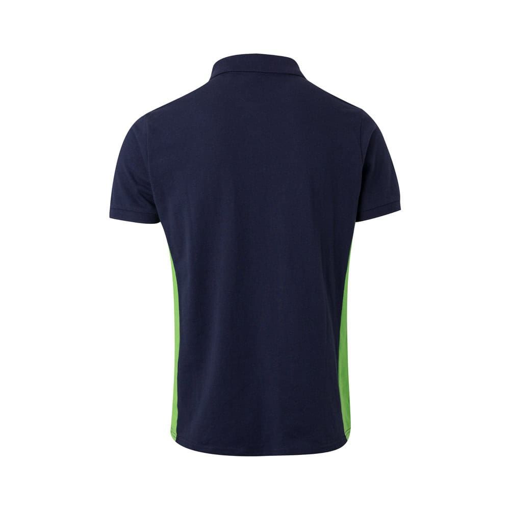 VL SUPAY. Tvåfärgad pikétröja (180g/m²), kortärmad, i bomull (60%) och polyester (40%)