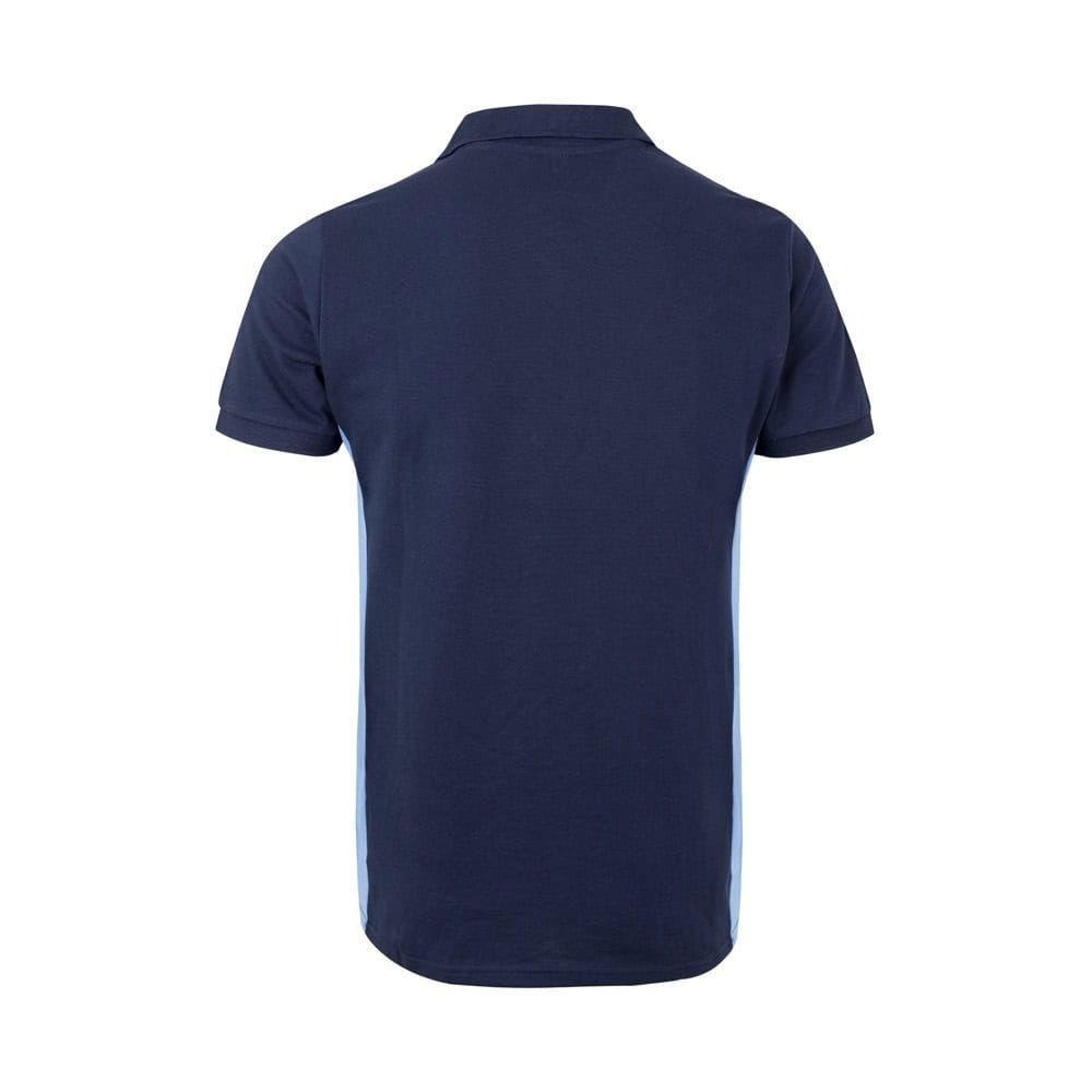 VL SUPAY. Tvåfärgad pikétröja (180g/m²), kortärmad, i bomull (60%) och polyester (40%)