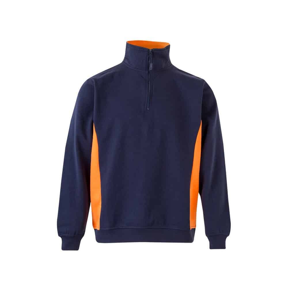 VL SVAROG. Tvåfärgad frottétröja (260g/m²), i polyester (65%) och bomull (35%)