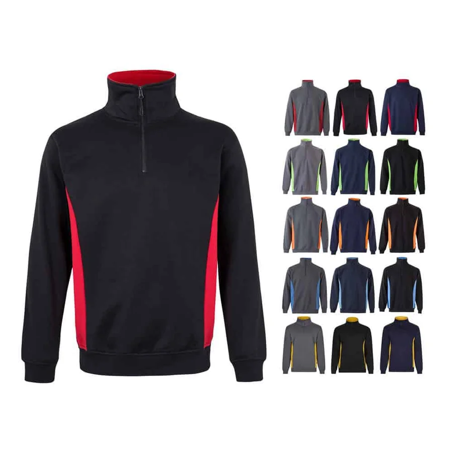 VL SVAROG. Tvåfärgad frottétröja (260g/m²), i polyester (65%) och bomull (35%)