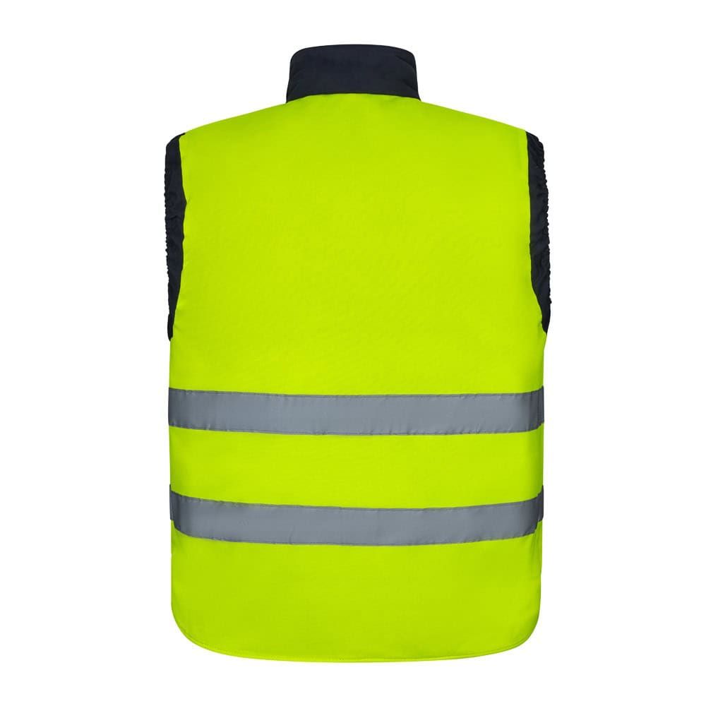 VL DIANA. Vadderad väst (220g/m²), vändbar och multificka, i polyester (100%), med dragkedja och vändbar avdragare