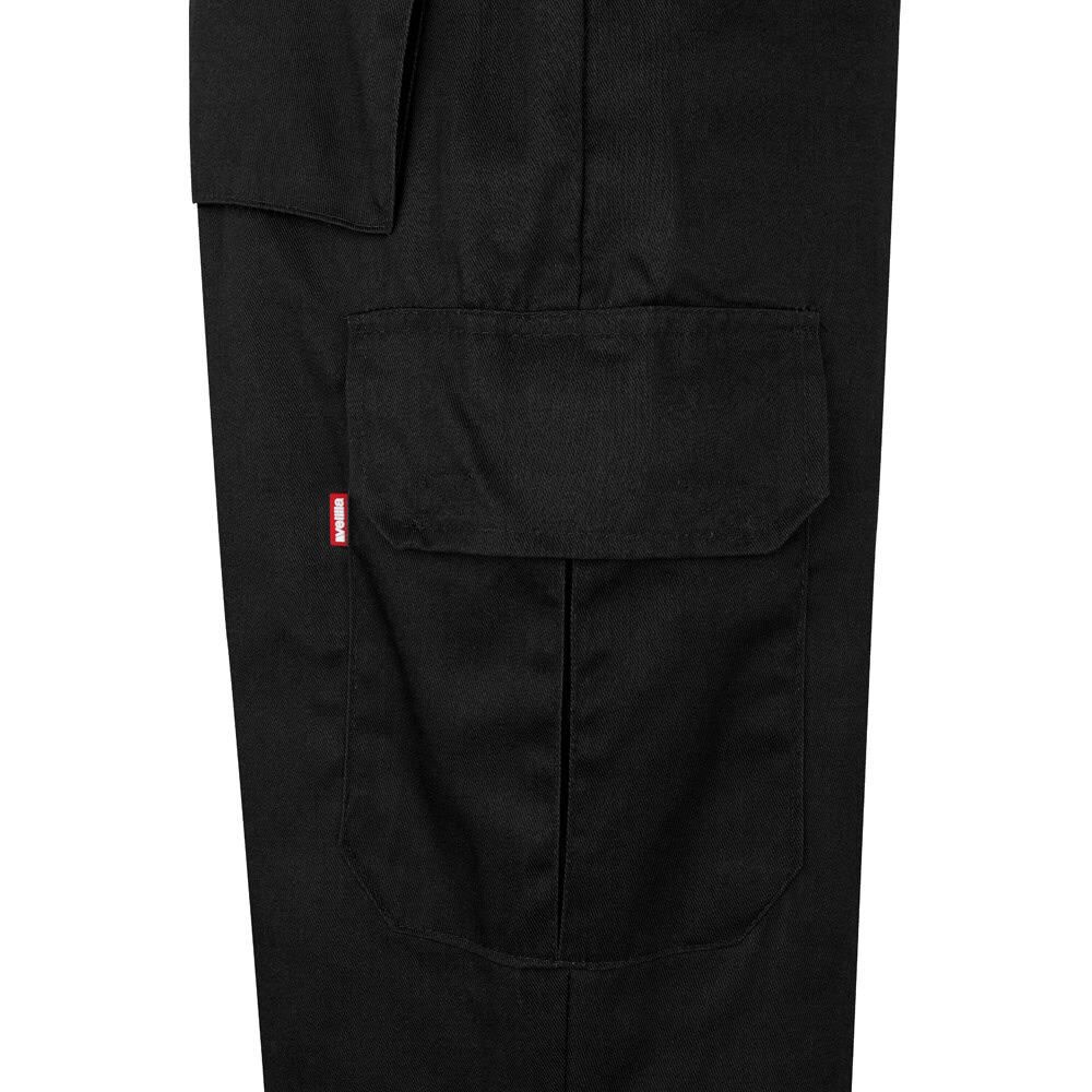 VL ATHENA. Tvåfärgade byxor i kypert (210g/m²), fodrade, flerfickor, i bomull (20%) och polyester (80%)