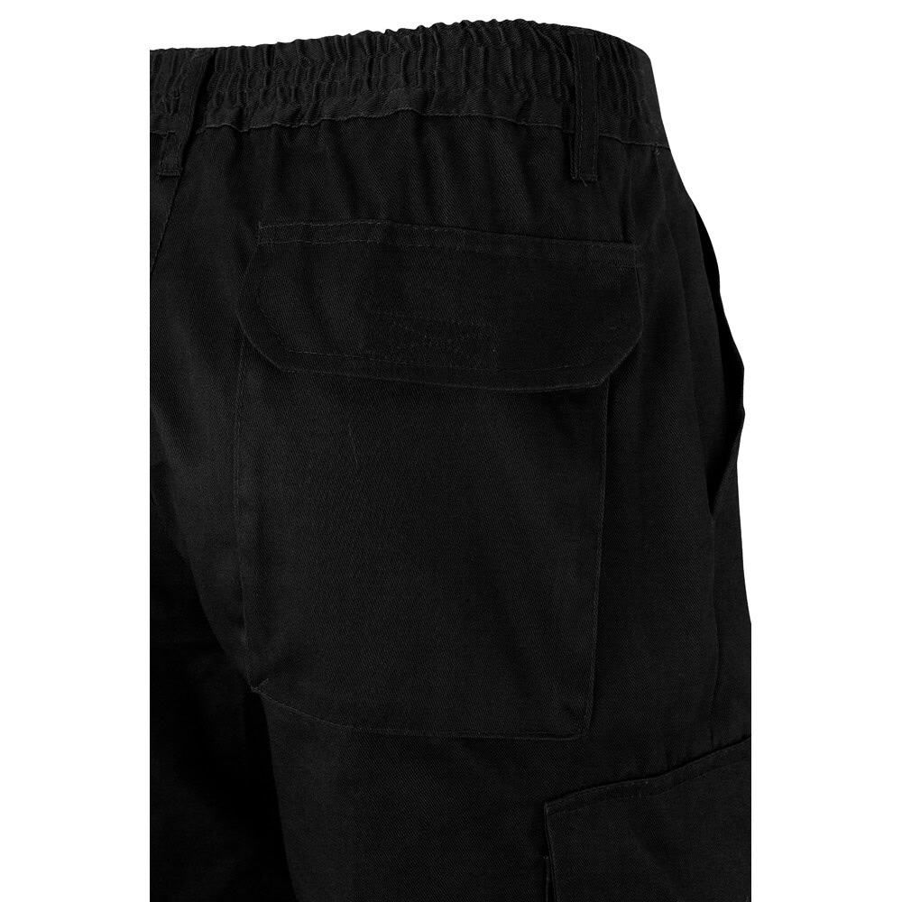 VL ATHENA. Tvåfärgade byxor i kypert (210g/m²), fodrade, flerfickor, i bomull (20%) och polyester (80%)