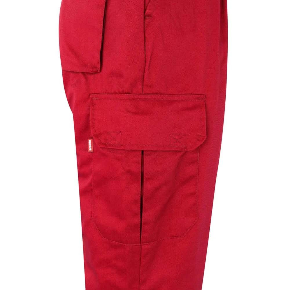 VL ATHENA. Tvåfärgade byxor i kypert (210g/m²), fodrade, flerfickor, i bomull (20%) och polyester (80%)