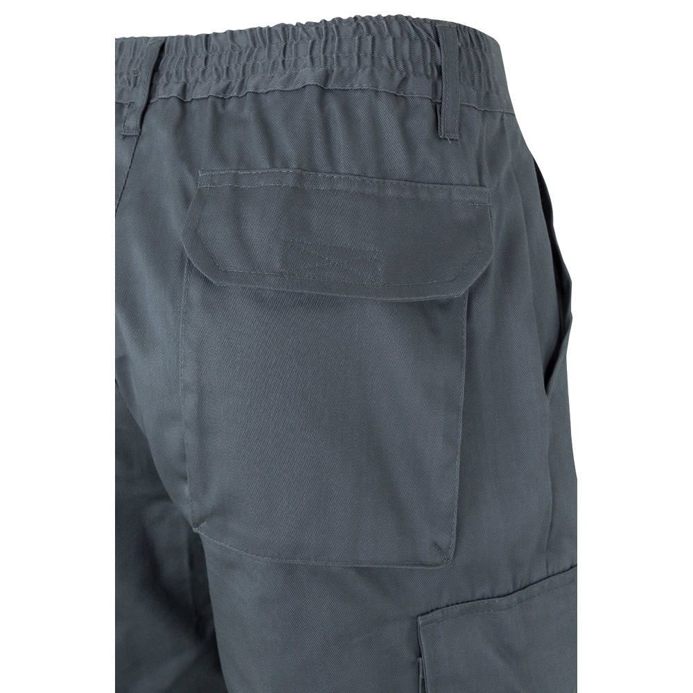 VL ATHENA. Tvåfärgade byxor i kypert (210g/m²), fodrade, flerfickor, i bomull (20%) och polyester (80%)