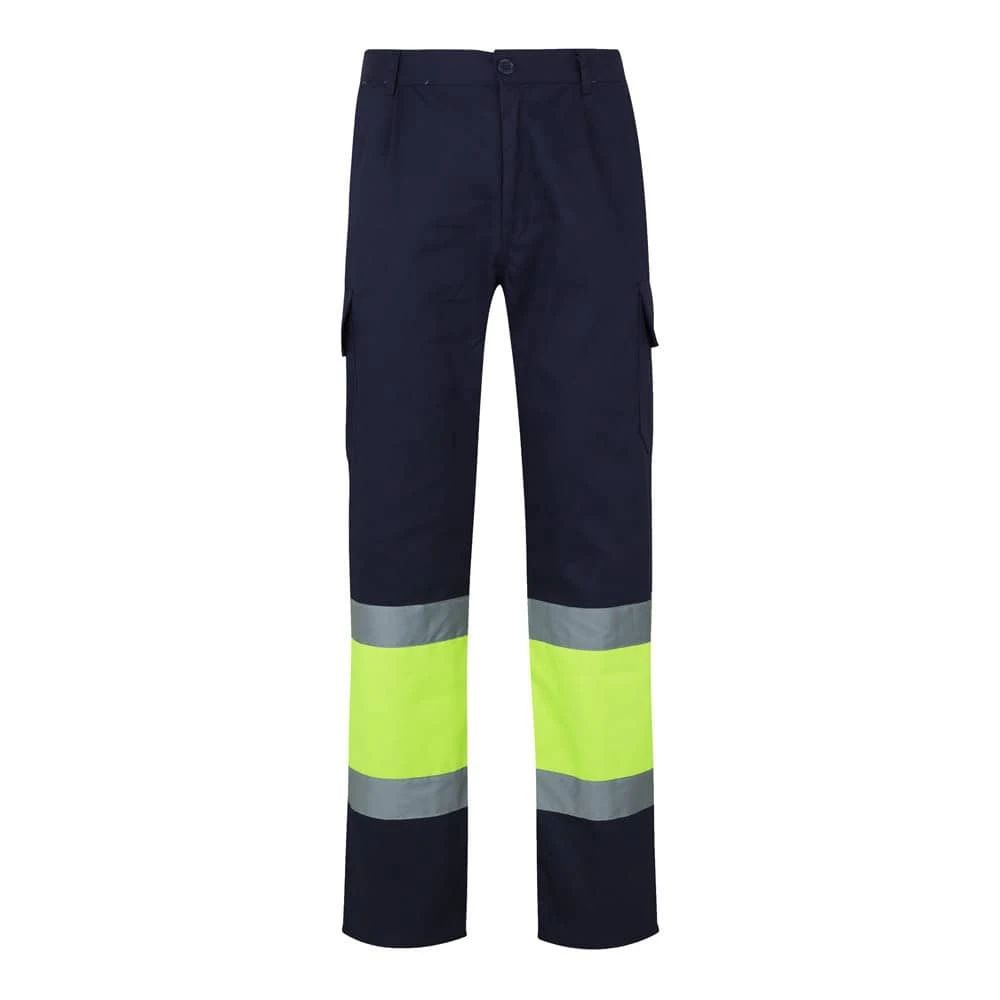 VL POSEIDON. Tvåfärgade byxor i twill med flera fickor (210g/m²), i bomull (20%) och polyester (80%)