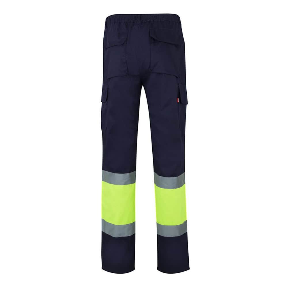 VL POSEIDON. Tvåfärgade byxor i twill med flera fickor (210g/m²), i bomull (20%) och polyester (80%)