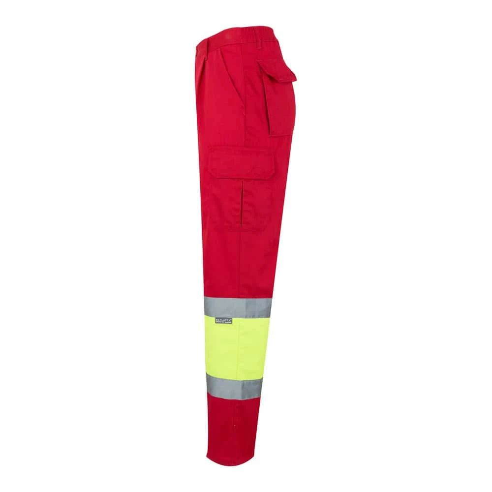 VL POSEIDON. Tvåfärgade byxor i twill med flera fickor (210g/m²), i bomull (20%) och polyester (80%)