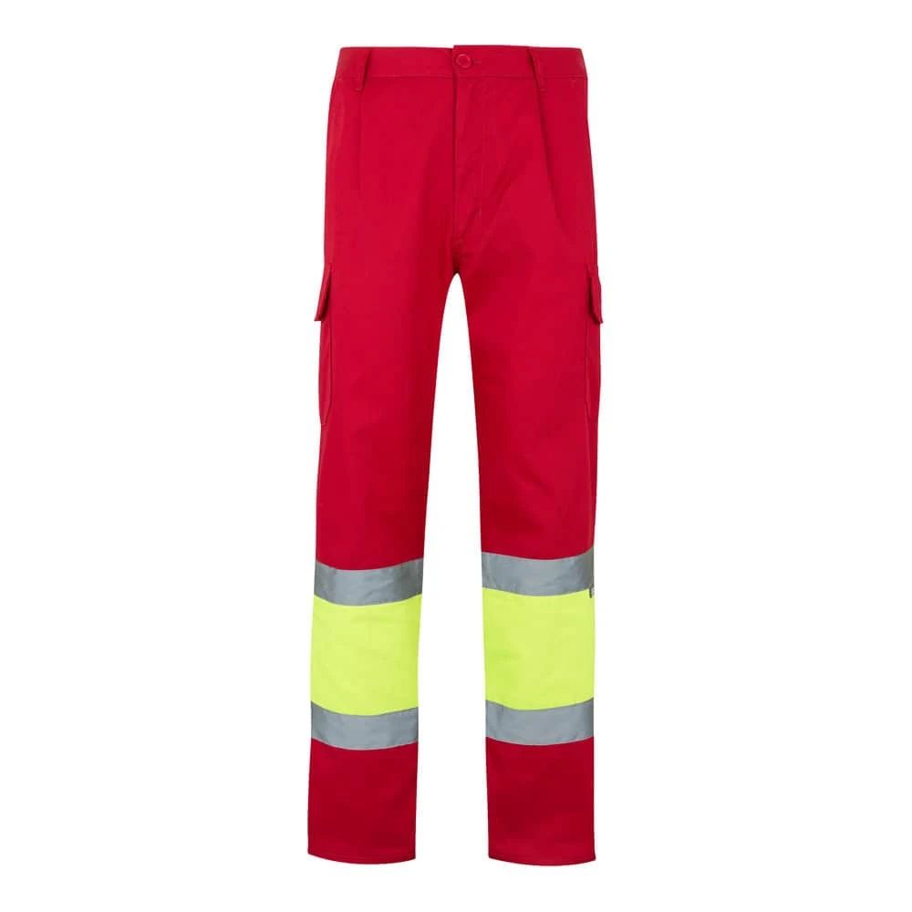 VL POSEIDON. Tvåfärgade byxor i twill med flera fickor (210g/m²), i bomull (20%) och polyester (80%)