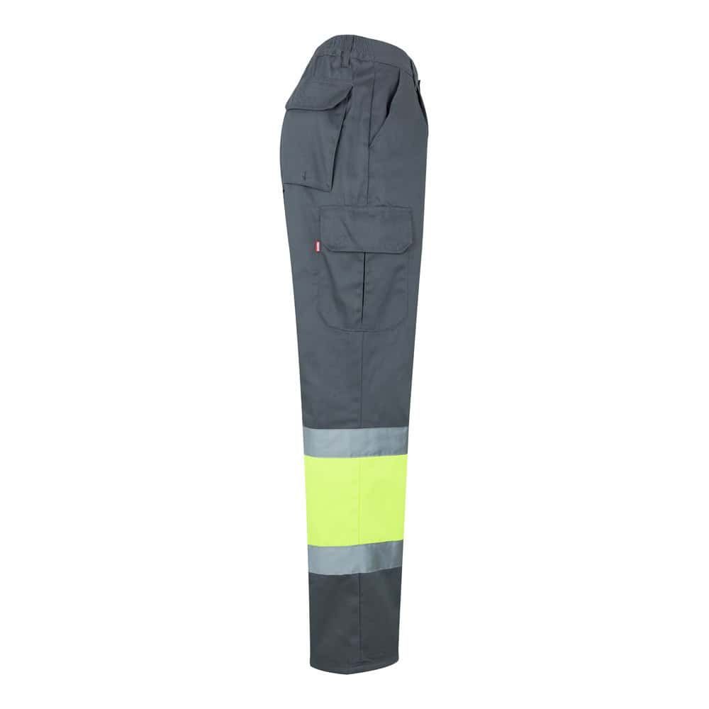 VL POSEIDON. Tvåfärgade byxor i twill med flera fickor (210g/m²), i bomull (20%) och polyester (80%)