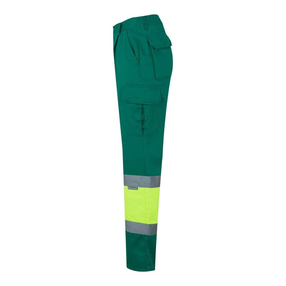 VL POSEIDON. Tvåfärgade byxor i twill med flera fickor (210g/m²), i bomull (20%) och polyester (80%)
