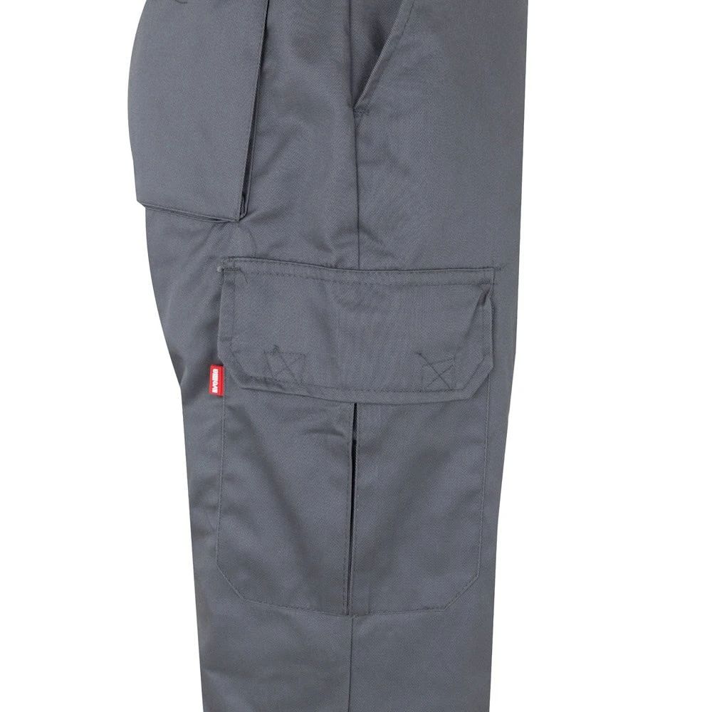 VL POSEIDON. Tvåfärgade byxor i twill med flera fickor (210g/m²), i bomull (20%) och polyester (80%)
