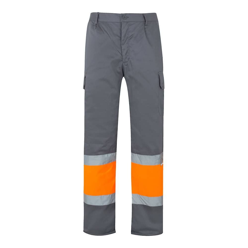 VL POSEIDON. Tvåfärgade byxor i twill med flera fickor (210g/m²), i bomull (20%) och polyester (80%)