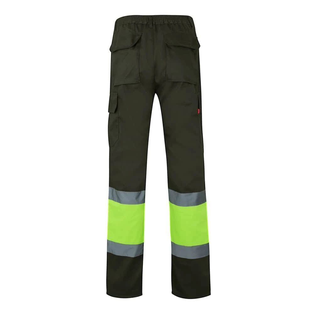 VL POSEIDON. Tvåfärgade byxor i twill med flera fickor (210g/m²), i bomull (20%) och polyester (80%)