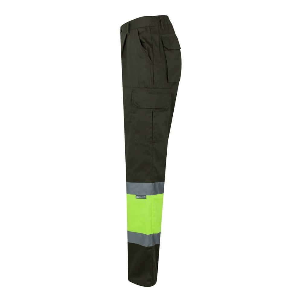 VL POSEIDON. Tvåfärgade byxor i twill med flera fickor (210g/m²), i bomull (20%) och polyester (80%)