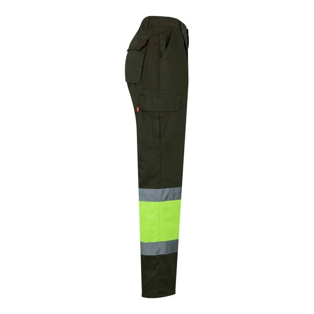 VL POSEIDON. Tvåfärgade byxor i twill med flera fickor (210g/m²), i bomull (20%) och polyester (80%)