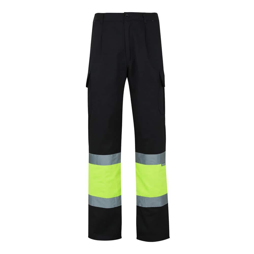 VL POSEIDON LARGE. Tvåfärgade byxor i twill med flera fickor (210g/m²), i bomull (20%) och polyester (80%)