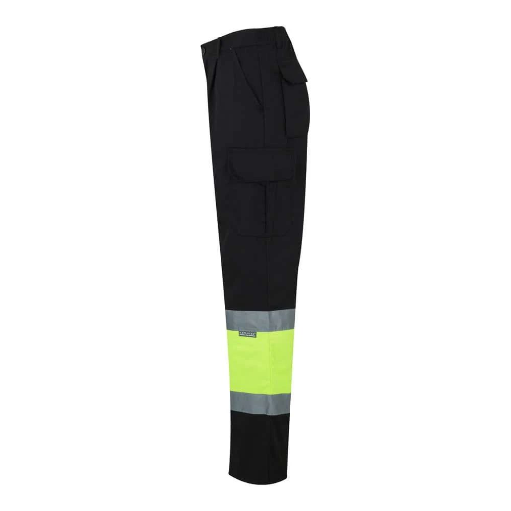 VL POSEIDON LARGE. Tvåfärgade byxor i twill med flera fickor (210g/m²), i bomull (20%) och polyester (80%)