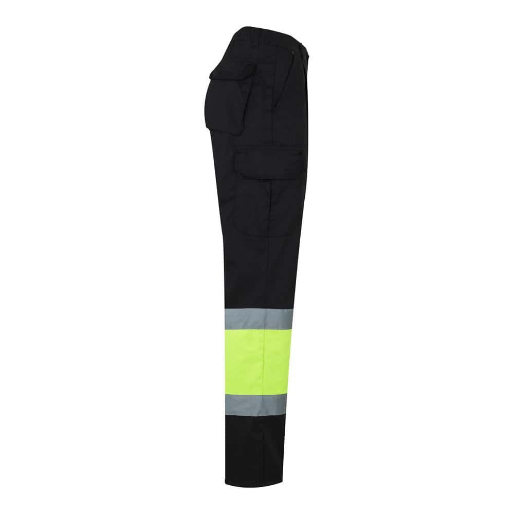 VL POSEIDON LARGE. Tvåfärgade byxor i twill med flera fickor (210g/m²), i bomull (20%) och polyester (80%)