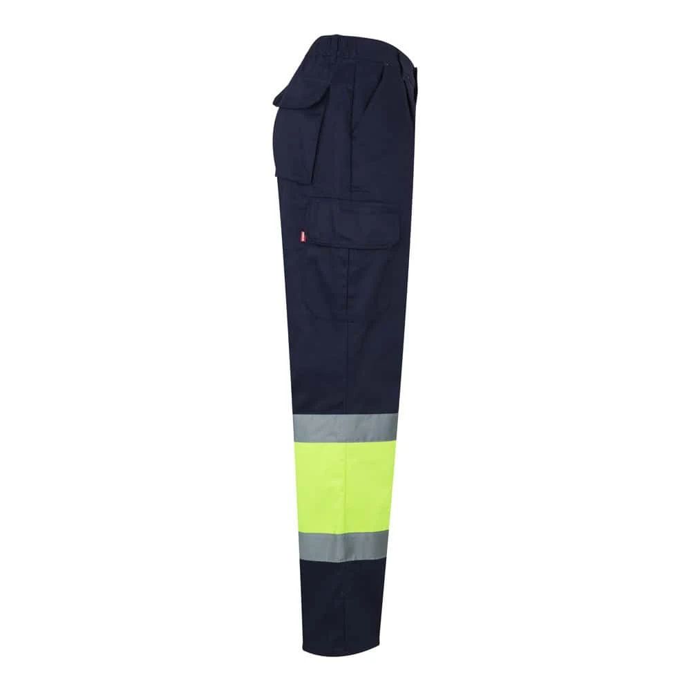 VL POSEIDON LARGE. Tvåfärgade byxor i twill med flera fickor (210g/m²), i bomull (20%) och polyester (80%)