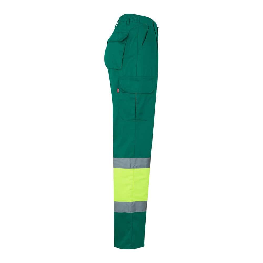 VL POSEIDON LARGE. Tvåfärgade byxor i twill med flera fickor (210g/m²), i bomull (20%) och polyester (80%)