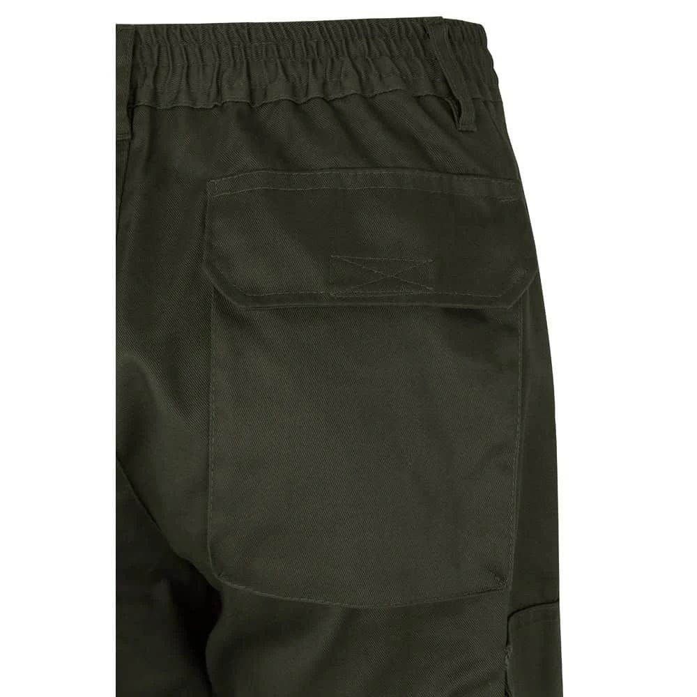 VL POSEIDON LARGE. Tvåfärgade byxor i twill med flera fickor (210g/m²), i bomull (20%) och polyester (80%)