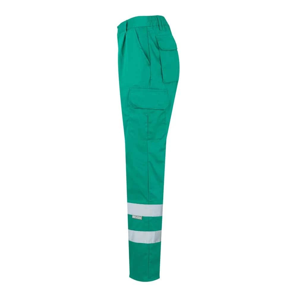 Twillbyxor i bomull och polyester med flera fickor för arbetsbruk.