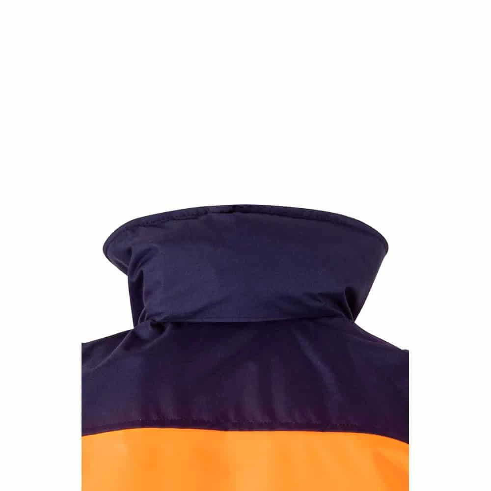 Tvåfärgad vadderad jacka i polyester med PU-beläggning, modell VL JUPITER.