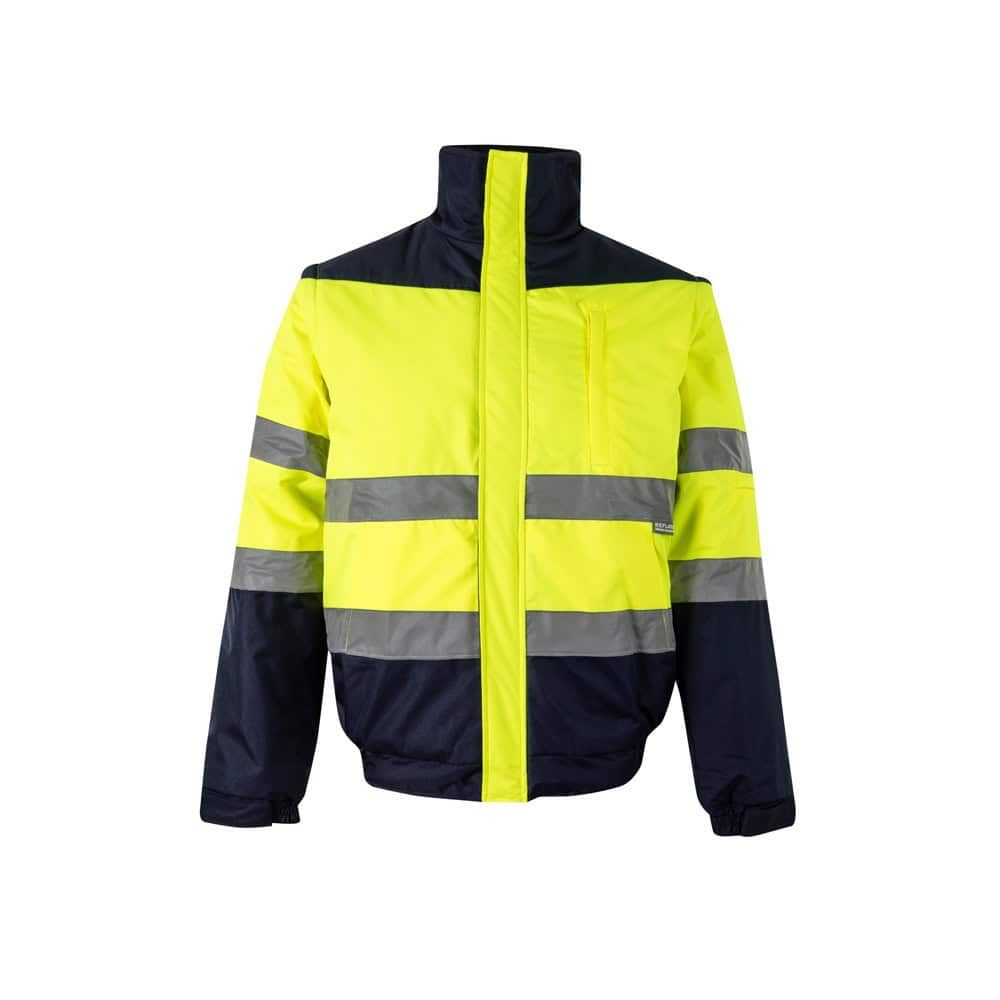 VL JUPITER LARGE. Tvåfärgad vadderad jacka (180g/m²) i polyester (100%), med PU-beläggning