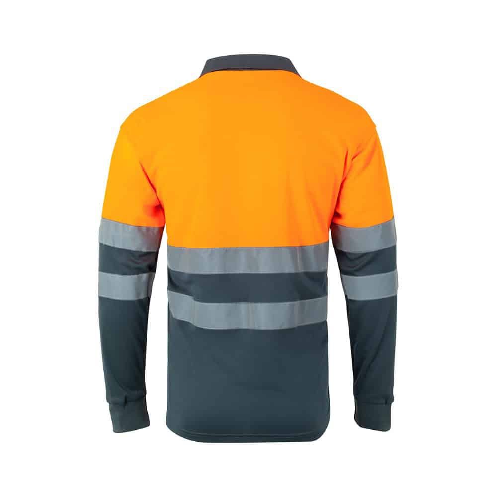 Reflextröja VULCAN LARGE med fågelögon, tvåfärgad design i polyester, för synlighet och säkerhet.