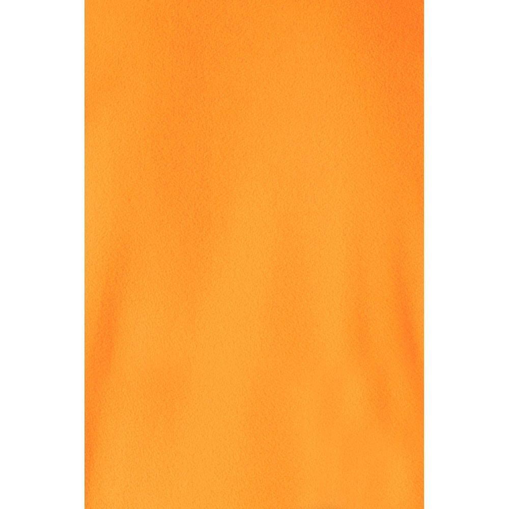 Orange fleecejacka i polyester 280g/m² för komfort och värme.