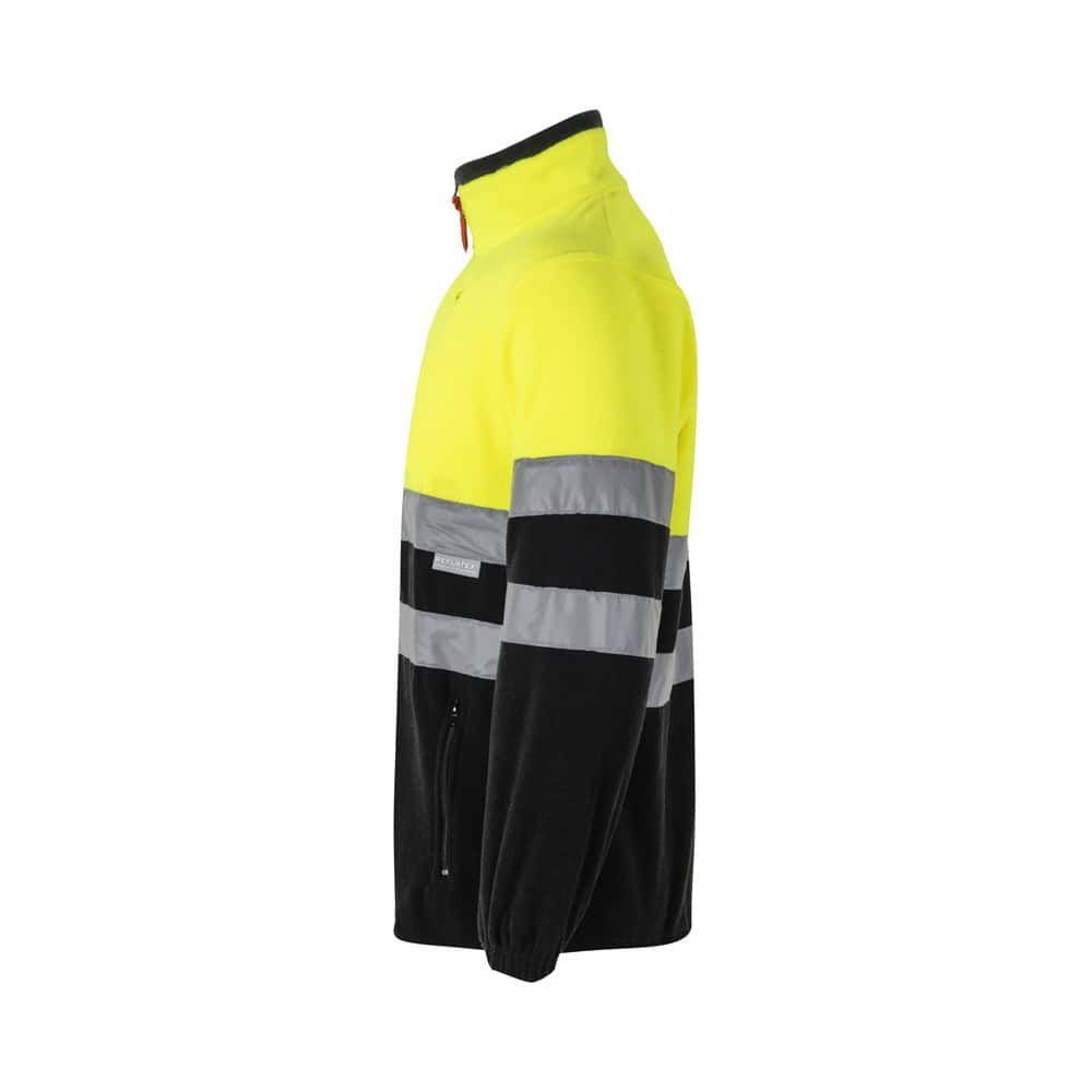 Reflekterande fleecejacka i två färger, polyester 280g/m², för arbetsbruk.