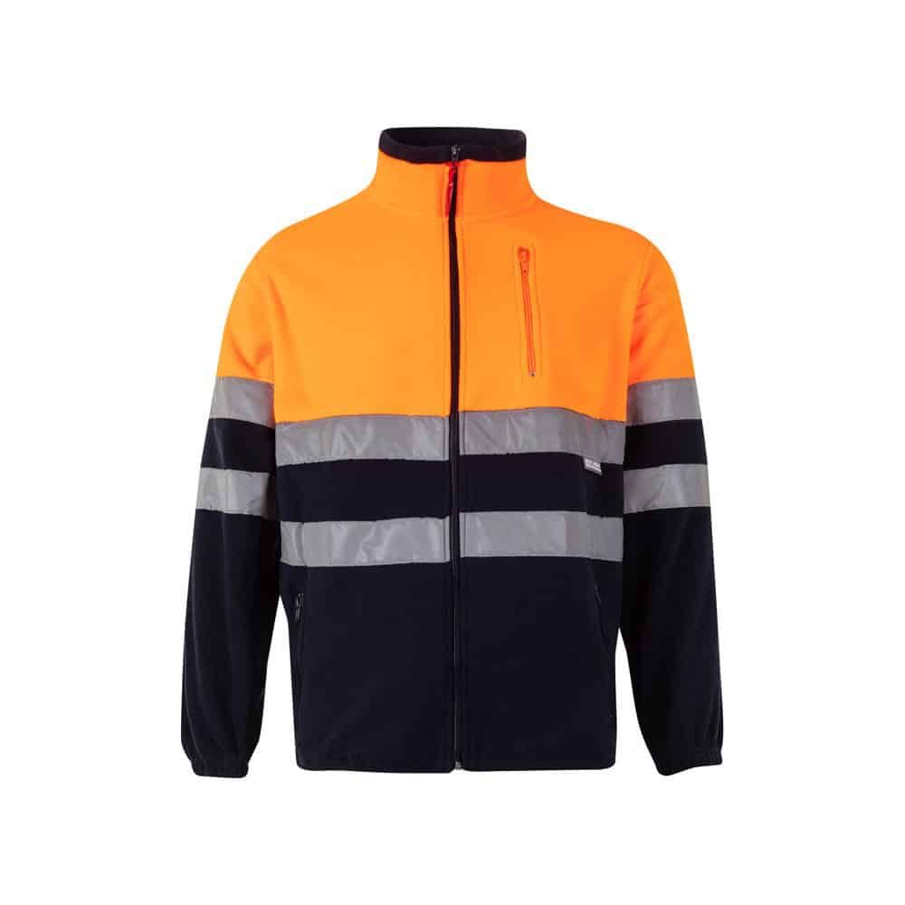 Fleecetröja i tvåfärgad design med reflexdetaljer, 280g/m², polyester. Perfekt för arbetskläder och.